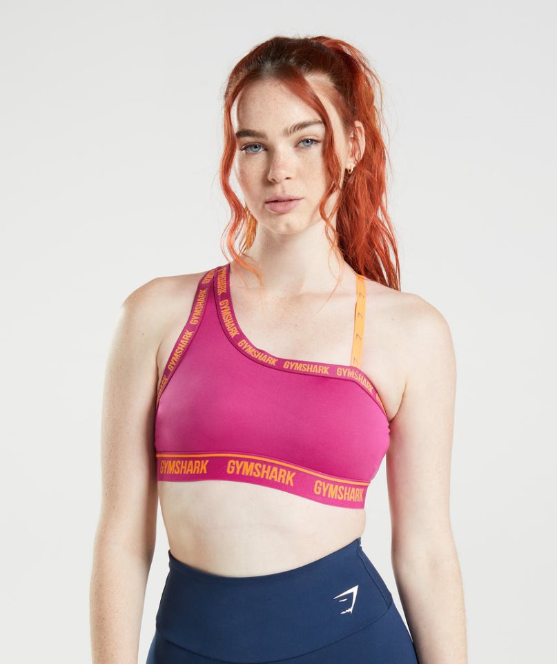 Women\'s Gymshark Strike Sports Bra Pink | NZ 7TCEQB